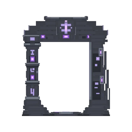 Front view of Deepslate Portal Frame